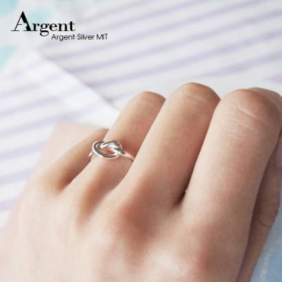 【ARGENT銀飾】造型系列「結」純銀戒指