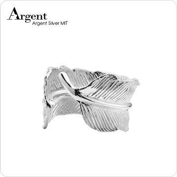 【ARGENT銀飾】造型系列「鷹之羽(寬版)」純銀戒指(無染黑款)