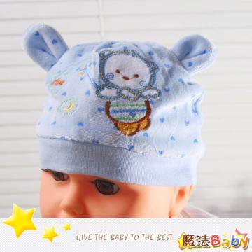 魔法Baby~嬰幼兒細絨布帽(水藍)~嬰幼兒用品~時尚設計童裝~k25187_d