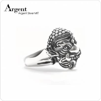【ARGENT銀飾】動物系列「 齊天大聖」純銀戒指(染黑款)