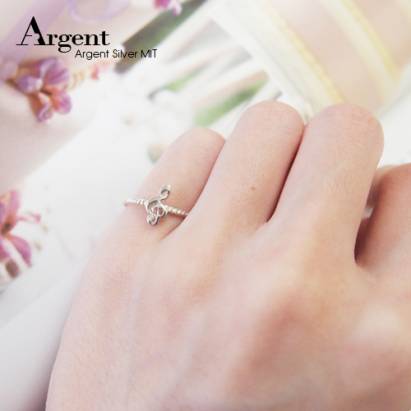 【ARGENT銀飾】尾戒系列「小高音符」純銀戒指