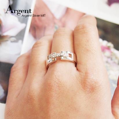 ARGENT 美鑽系列 藏心 純銀戒指