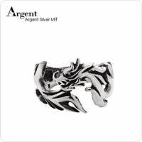 【ARGENT銀飾】動物系列「蟠龍」純銀戒指 染黑款