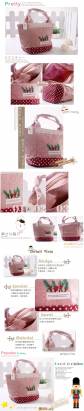 魔法Baby~日本風手工創意拼布手提包(野果子)~雜貨小品~時尚設計~f0102
