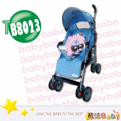 魔法Baby~全罩平躺傘車(藍)~嬰幼兒用品~tb8023