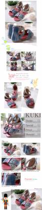 魔法Baby~【KUKI酷奇】鉚釘飾羅馬糖果色涼鞋~女童鞋~時尚設計~s3122