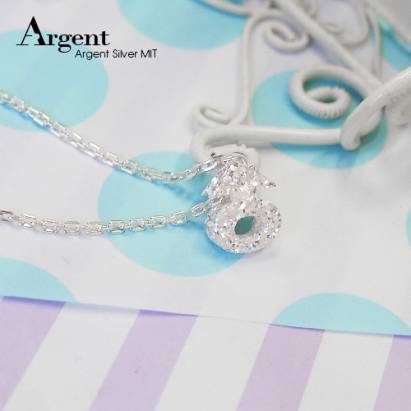 【ARGENT銀飾】金蔥造型系列「純銀-金蔥-立體男生(符號)」純銀項鍊