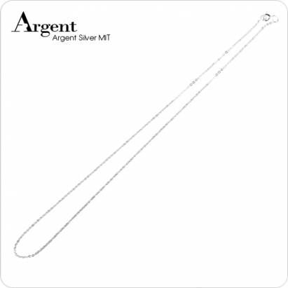 【ARGENT銀飾】單鍊系列「A款-圈圈鍊(細)」純銀項鍊(鍊寬1.5mm)