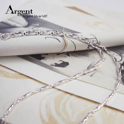 【ARGENT銀飾】單鍊系列「環節鍊」純銀項鍊(鍊寬4mm)