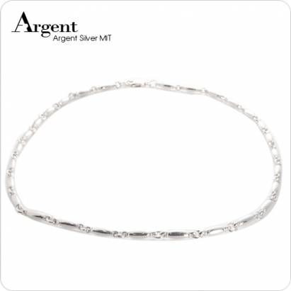 【ARGENT銀飾】單鍊系列「環節鍊」純銀項鍊(鍊寬4mm)