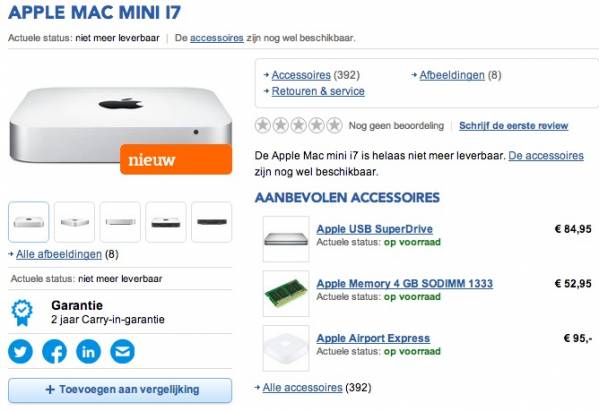 網上商店流出: 這就是新一代 Mac mini