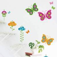 《DALI》創意無痕壁貼◆蝴蝶花園