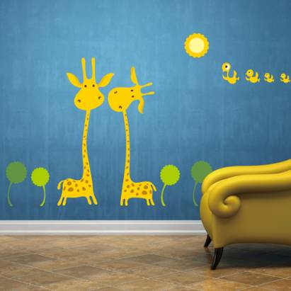 《DALI》創意無痕壁貼◆長頸鹿