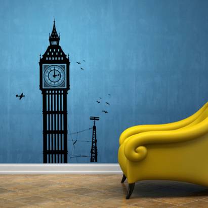 《DALI》創意無痕壁貼◆倫敦大笨鐘