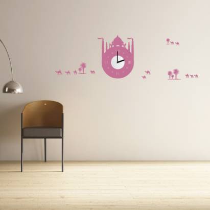 【Smart Design】創意無痕壁貼◆土耳其建築 8色可選(含時鐘機芯)