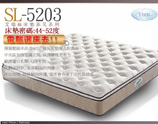 (睡眠達人SL5203)國家專利,護背型獨立筒床墊,比利時乳膠,Q彈,加大雙人,MIT(送USB保暖毯)