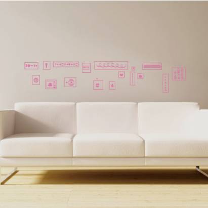 【Smart Design】創意無痕壁貼◆圖與符號 
