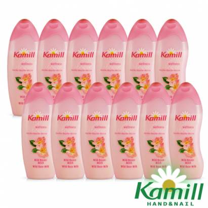 【德國卡蜜兒Kamill】野玫瑰牛奶香氛沐浴膠250ml (12瓶/組)