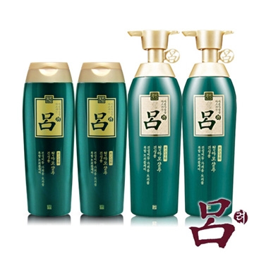 【呂 Ryoe】綠瓶頭皮乾癢洗髮精4件組(400ml*2瓶+200ml*2瓶)