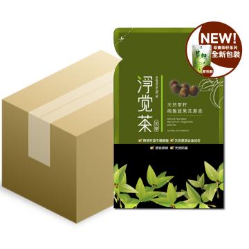 茶寶 淨覺茶 天然茶籽碗盤蔬果洗潔液補充包700ml(8入)