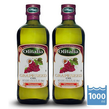 【Olitalia奧利塔】葡萄籽油1000mlx2瓶(1組禮盒)