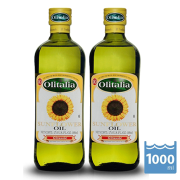【Olitalia奧利塔】葵花油1000mlx2瓶(1組禮盒)