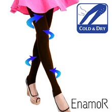 《EnamoR》機能款˙240d涼感抗UV提臀九分褲襪(咖啡)