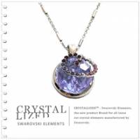 新光飾品‧紫色魅影圓珠水晶項鏈XL88131