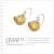 新光飾品‧金色魅影狂潮韓版水晶耳環 EH88030