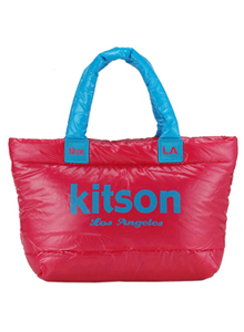 《kitson》 鋪棉托特包 FUCHSIA / BLUE
