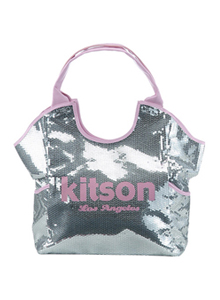 《kitson》 雙色亮片托特包 SILVER / PINK