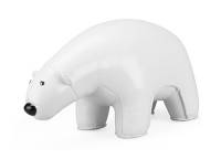 Zuny皮革動物造型擺飾書檔-北極熊 白色