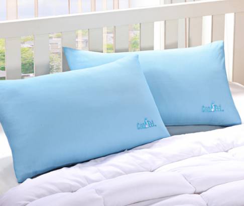 CooFeel 台灣製造高級酷涼紗高密度記憶棉兒童側趴枕