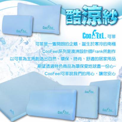 CooFeel 台灣製造高級酷涼紗多用途高密度記憶腰靠枕