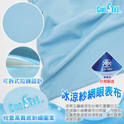 CooFeel 台灣製造高級酷涼紗高密度酷涼記憶枕