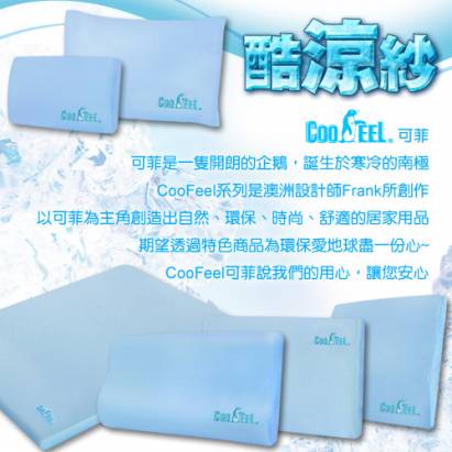 CooFeel 台灣製造高級酷涼紗高密度酷涼記憶枕