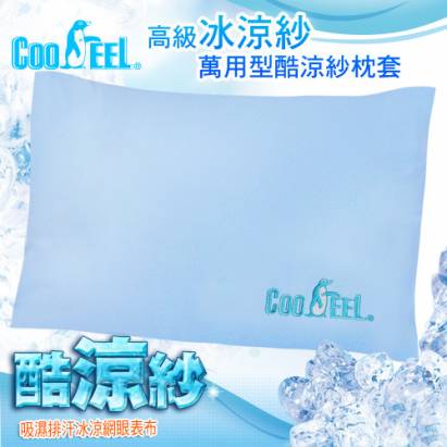 CooFeel 台灣製造萬用型高級酷涼紗枕套2入