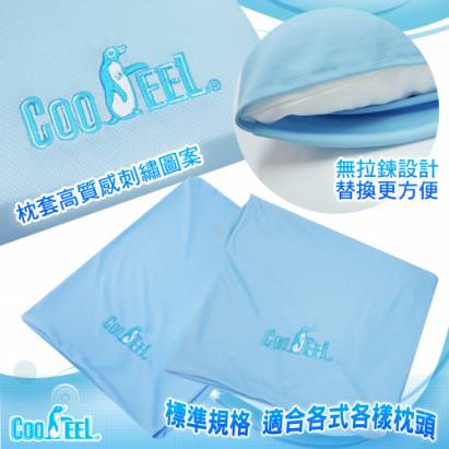 CooFeel 台灣製造萬用型高級酷涼紗枕套2入