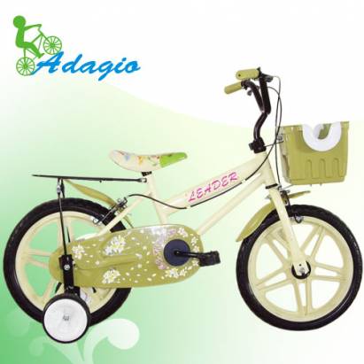 【Adagio】16吋卡布奇諾童車附置物籃~台灣製造