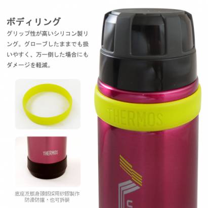 THERMOS膳魔師 不鏽鋼真空保冰保溫杯瓶800ml-銀灰色