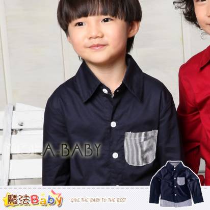 【魔法Baby】DODOMO品牌~假兩件潮款襯衫/上衣~男童裝~k29222