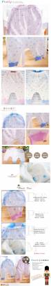 嬰兒初生褲 台灣製純棉薄緹花布嬰兒服(藍.粉) 0~6M 魔法Baby  h1095