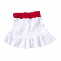 紅白-撞色系白色圓裙