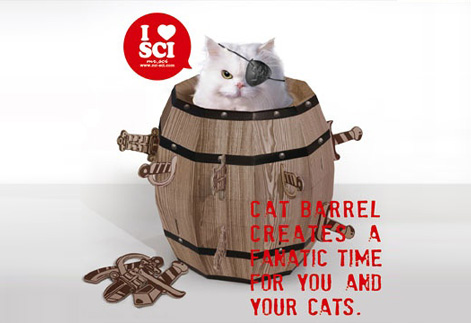 Cat barrel 瘋狂貓咪桶 (貓咪玩具屋)