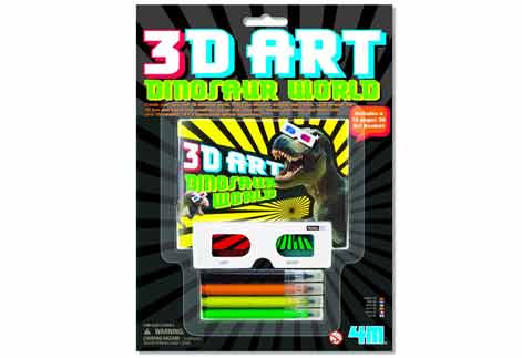 3D立體恐龍畫冊3D ART dINOSAUR WORLD