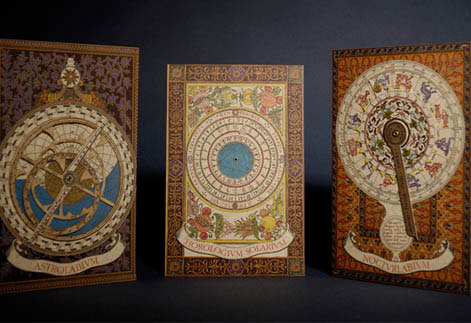 天文系列立體卡片組(3款一組日晷+星盤)共六張