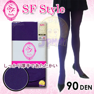 【SF_Style】90丹高彈力心機顯瘦褲襪(紫)