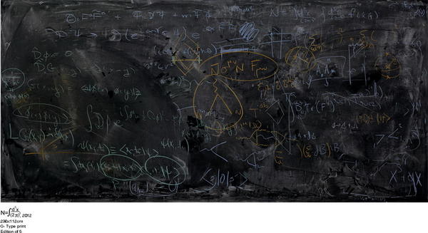 拍攝寫滿量子力學算式的黑板！？