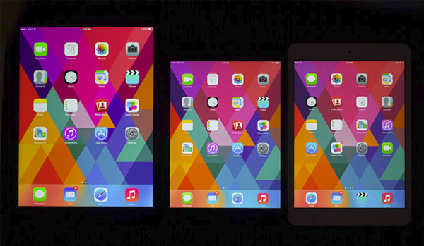 Retina iPad mini螢幕的缺點: 顏色不及iPad Air和部分Android平板