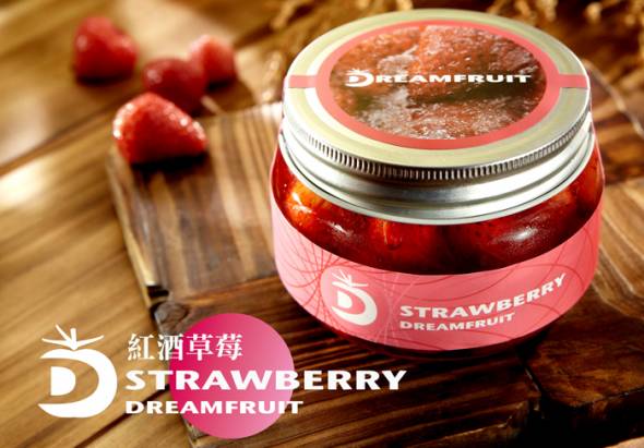 《夢想果草莓免運組》紅酒草莓玻璃瓶裝300gx3